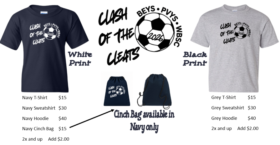Clash of the Cleats tournament apparel